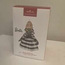 Hallmark 2024 Barbie 65th Anniversary BLUE SAPPHIRE Ornament ~ NMIB picture