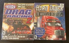 Hard Truck 18 Wheels Of Steel PC CD Rom Game-Very Rare Vintage New NHRA Drag 2 picture