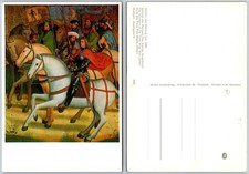 Continental Medieval Horsemen Artwork Postcard picture