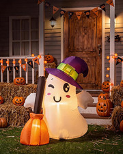 6 FT Halloween Inflatable Cute Ghost Outdoor Decorations picture