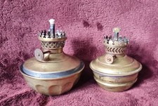 Lot Of  vintage Brass Oil Lamps  picture