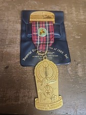 SHRINER Imperial Council Pin Badge Medal Masonic Toronto Canada HTF Vintage 1989 picture