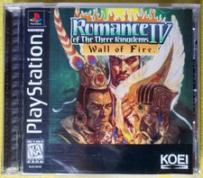 Romance of the Three Kingdoms IV: Wall of Fire 1997 PS1 Koei Disc unscratched picture