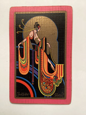 (1) Antique Art Deco “JOLLIES” Playing Card, Russell PCC, c.1920’s picture