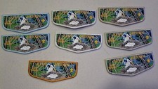 Blue Heron Lodge 349 8 Fundraiser OA Flap Grey Blue White Gold Border  picture