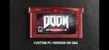 Doom Custom PC Conversion on Nintendo GBA Gameboy Advance Video Game picture