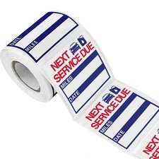 300 Pcs Oil Change Stickers – 2” x 2” Removable Vinyl Labels for Windshield, Aut picture