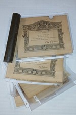 ANTIQUE SOUTH KENSINGTON LONDON NAVAL ARCHITECTURE GRADUATION CERTIFICATE & MORE picture