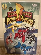 Saban's Mighty Morphin Power Rangers #1 Hamilton Comics 1994 6X Cast Signed MMPR picture