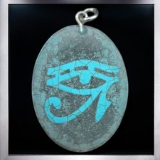 Rare Ancient Egyptian Antiques Unique Amulet God Horus Eye Pharaonic Egyptian BC picture