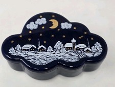Waechtersbach Winter Dreams Starry Night Jewelry Storage Box W Germany picture