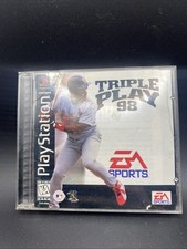 Triple Play 98 PS1 PlayStation Black Label CIB Complete Tested EA Sports MLB picture