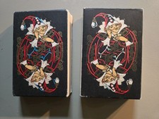 Vintage 1967 Soviet Jubilee Palekh Playing Cards Set 2 Decks 1 Sealed Misprint picture