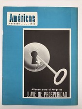 1962 OCT AMÉRICAS MAGAZINE Volume 14 Number 10 Rodolfo Vargas Poster Costa Rica picture