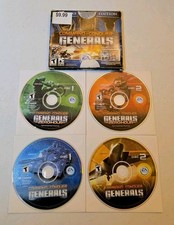 Command & Conquer Generals Deluxe Edition PC Game 2003 4 Disc Set Zero Hour EA picture