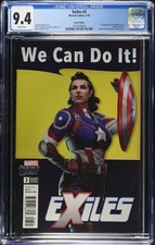 Exiles #3D (2018) - Puzzle Quest 1:10 Variant - 1st App Peggy Carter - CGC 9.4 picture
