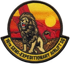 USAF  16th EXPEDITIONARY AIRLIFT SQUADRON PATCH  - MORALE picture