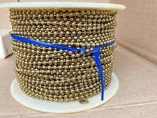 Brass Beaded Chain For Lamp Hobby 250-Ft Roll picture