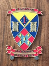 2nd Battalion 5th Marines USMC Excellence Challenge Coin  1#45 picture