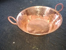 Mexican Pure Copper Pot for Carnitas, jam, candy. Cazo. (11 x 5 in) picture
