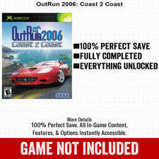 OutRun 2006 Coast 2 Coast 100% Unlocked All Items Xbox USB Save File picture