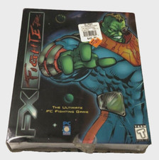 FX Fighter Slash GTE Entertainment Fighting PC CD-ROM Vintage '95 Big Box Sealed picture