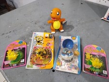 Pokemon Japanese Tomy PICKACHU Electrabuzz Charizard Squirtle Ball 1998 5 Pieces picture