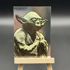 2010 Topps Star Wars Galaxy 5 Silver Foil Art Insert #15 Of 15 Yoda picture