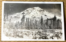 1940s RPPC Mount Shasta Vintage Real Photograph Postcard California Mountain picture