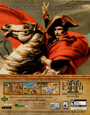 Sierra Empire Earth II PC Game Print Ad Poster Napoleon Horse Strategy Vintage picture