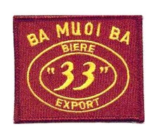 VIETNAM ERA COMMEMORATIVE PATCH: NAM BEER 'BA MUOI BA' 
