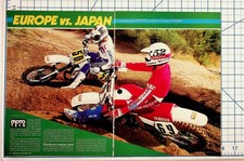 1985 Motocross Action Magazine Spread KTM 250 vs Yamaha YZ250N picture