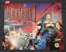 Blackthorne SNES SEGA 32X Promo Promotional Poster Super Nintendo black thorne picture