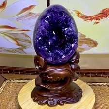 10.44LB Natural amethyst Dinosaur egg Quartz Crystal specimen healing picture