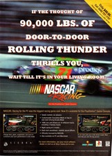 NASCAR Racing PlayStation PS1 Sierra Papyrus Vintage 1996 Magazine Print Ad picture