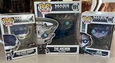 Set of 4 Funko Pop Andromeda Figurines Sara Ryder, Jaal, The Archon, Peebee picture