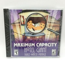 Maximum Capacity Hotel Giant Build Watch Manage PC Game 2002 Rated T BRAND NEW picture