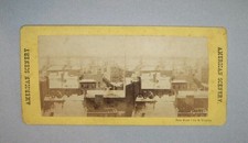 Old Antique Vtg Ca 1870s Tall Masted Ships New York Stereoview Photo Card picture