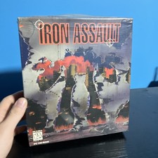 Sealed Iron Assault (IBM-PC CD-ROM, 1994) Big Box Sealed Game No Manual  picture