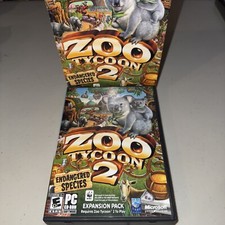 Zoo Tycoon 2 Endangered Species Expansion Pack w/ Case & Instructions Complete picture