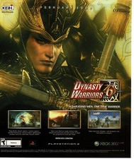 2008 Dynasty Warriors 6 Video Game Vintage Print Ad Koei picture
