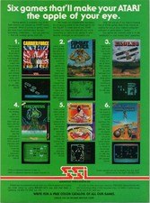 SSI Strategic Simulations Inc. Atari Computer Games Vintage Magazine Ad 1980s picture
