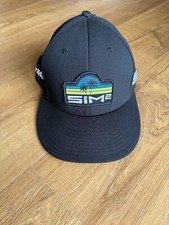 Taylor Made Sim 2 Golf Black Adjustable Hat Excellent picture