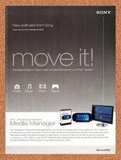 2006 Sony PSP Media Manager Original Advertisement / Retro Promo vc5 picture