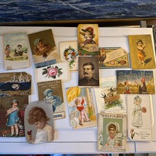 NICE LOT OF ANTIQUE VICTORIAN LITHOS SCRAPS EPHEMERA Paper Scrapbook picture