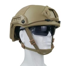 NIJ 3A BALLISTIC IIIA BULLET PROOF UHMW-PE HELMET SAND Size L/XL Militaria Game picture
