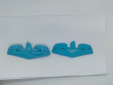 U.S. NAVY BLUE NOSE SUBMARINE INSIGNIA BADGE - BLUE ENAMEL picture