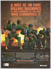 MechCommander 2 Mech Commander - PC - Original Print Ad/Poster Promo 2001 picture