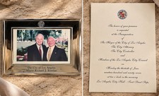 1997 City Of Los Angeles Historical Inauguration Invitation Frame Photo Riordan picture