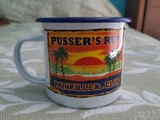 Pusser's Rum Tin Cup Mug~ Painkiller Club W/ the Secret Recipe~ A Naval Spirit picture